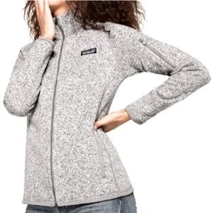 Patagonia Gray Quarter Zip Fleece Jacket